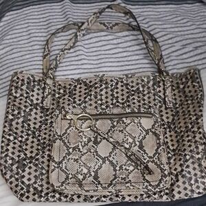 Nine West Snake Print Tote Bag